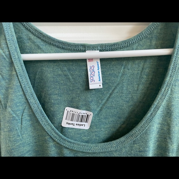 American Apparel Unisex Tri-Blend Tank Size Small Tri Lemon - Picture 4 of 10